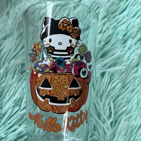Hello kitty trick or treat Halloween glassware 16 oz rare limited edition Sanrio - Picture 7 of 7